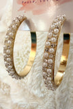 Pearl Luxe Sparkle Hoop Earrings