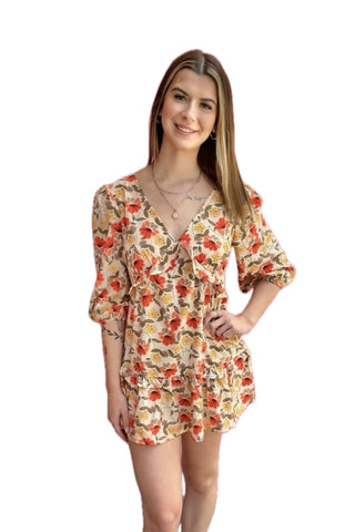 Flourished Mini Dress