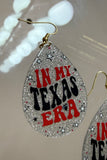 In My Texas Era Glitter Teardrop Earrings