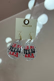In My Texas Era Glitter Teardrop Earrings