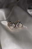Silver Seashell Clam Huggie Hoop Earrings