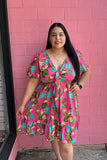 Tropical Paradise Flutter Dress