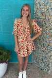 Flourished Mini Dress