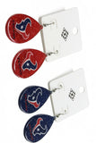 Texans Glitter Teardrop Football Earrings
