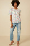 Pastel Petal Mommy + Me Mesh Top