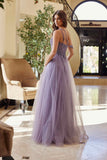 Nox Anabel F1567 Embroidered A-Line Sheer Boned Waistline Dress