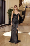 Nox Anabel F1569 Fully Beaded Strapless Design Gown