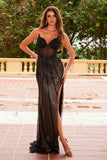 Nox Anabel F1569 Fully Beaded Strapless Design Gown