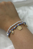Coquette Blue Belle Ceramic Charm Bracelet Set