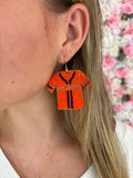 Astros Inspired Beaded Earrings