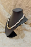 Golden Tide Pearl Statement Necklace