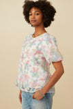 Pastel Petal Mommy + Me Mesh Top