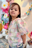Pastel Petal Mommy + Me Mesh Top