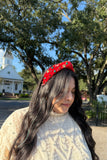 Xmas Top Knot Jeweled Headband