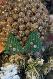 Christmas Tree Drop Earrings