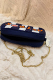 Astros Striped Beaded Game Day Crossbody Bag
