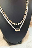 Golden Hour Pearl & Crystal Layered Necklace
