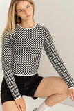 Wednesday Checkered Top