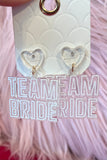Team Bride Acrylic Earrings