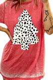 Red Dalmatian Tree Tee