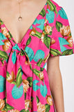 Tropical Paradise Flutter Dress