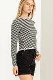 Wednesday Checkered Top