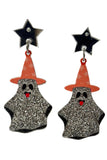 Halloween Glitter Ghost Earrings