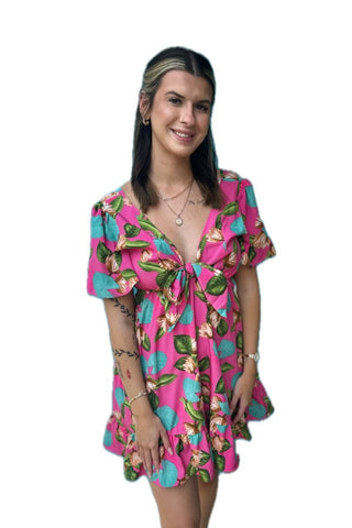 Tropical Paradise Flutter Dress