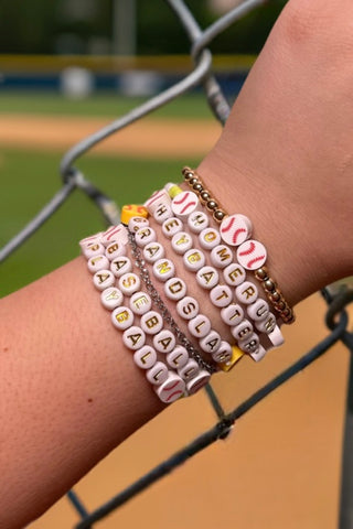Baseball Beaded Bracelets