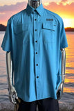 Blue Men's Button DownFishing Shirts - S2S Outfitters