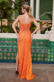 Nox Anabel G1650 Strapless Dress With A Semi-Sweetheart Top Embroidery - Slit