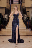 Nox Anabel G1655 Lace-Up Sequin Sheer Boned Waistline Dress