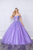 Nox Anabel H1349 Poofy Long Quinceanera Off the Shoulder Ballgown