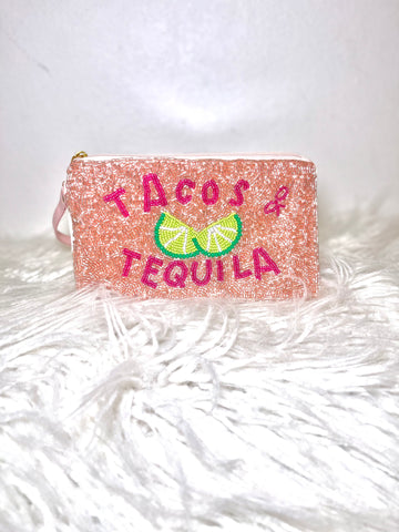 Tacos & Tequila Wristlet Bag
