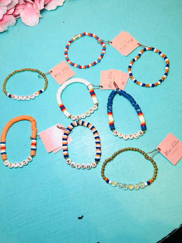 Handmade Astros Inspired Bracelets - Marella