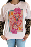 Crystal Queen of Hearts Tee