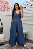 Bluebonnet Belle Denim Jumpsuit