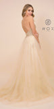 CLEARANCE - Nox Anabel J411 Embellished Formal Ball Gown Crisscross Back (Size 4)