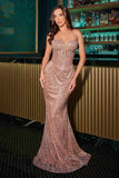 Ladivine J871 Long Sultry Fitted Strapless Embellished Prom Gown