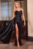 Ladivine J887 Strapless Pointed Neckline Evening Gown