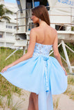 Nox Anabel JQ1017 Sweetheart Floral Big Bow Back A-Line Dress