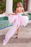 Nox Anabel JQ1017 Sweetheart Floral Big Bow Back A-Line Dress