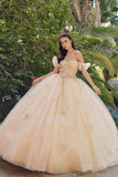 Juliet JT1448J Off the Shoulder A-Line Poofy Quinceanera Ball Gown
