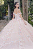 Juliet JT1460J Off the Shoulder Corset Bodice Poofy Quinceanera Gown