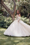 Juliet JT1465H Dress 3d Flowers Applique Puff Sleeve Quinceanera Dress