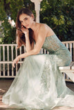 Juliet JT2441S Long Corset Bodice Embellished Sleeveless Mermaid Dress