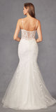 Juliet JT2441SW Long Corset Bodice Embellished Mermaid Wedding Dress