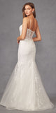 Juliet JT2441SW Long Corset Bodice Embellished Mermaid Wedding Dress