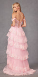 Juliet JT2467K Long Off the Shoulder Draped Sleeve A-Line Gown
