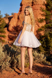 Juliet JT947L Short Off the Shoulder Homecoming A-Line Dress